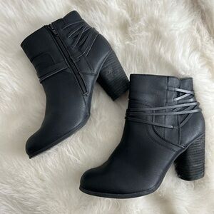 Madden black ankle boots